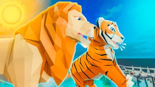 ELE VAI ME JOGAR DA MONTANHA! FILHOTE DE TIGRE! Animal Simulator ROBLOX