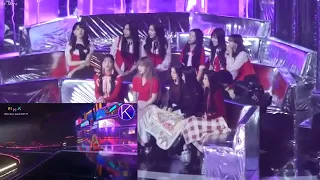 171202 RED VELVET , GFRIEND , WANNA ONE reaction to HYUNA   Lip & Hip @ Melon Music Awards 2017