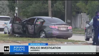 Plantation police pursuit ends in Lauderhill shooting