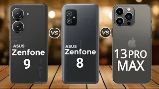 Asus Zenfone 9 vs Asus Zenfone 8 vs iPhone 13 Pro Max