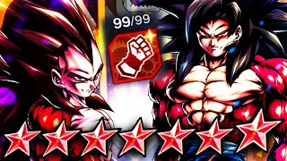 IT WAS FINALLY TIME! LEVEL 99 STRIKE BOOST 14 STAR LF SSJ4 GOKU & SSJ4 VEGETA! - Dragon Ball Legends