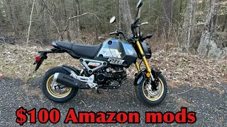 Overview on the Amazon mods to my 2024 Honda grom