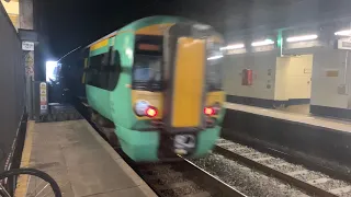 Southern class 377 Departing Wembley Central with a Whistle and a 2 tone
