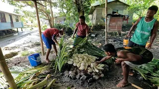 Cooking The Traditional Way for the Christmas Feast🇫🇯