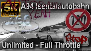 BMW M135i vs Audi RS4 Unlimited A94 Isentalautobahn +80-250 Insta360 One X Pure [5.7k 3D]