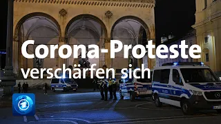 Corona-Proteste: Zunehmende Radikalisierung befürchtet