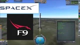 KSP RSS/RO Falcon 9 landing