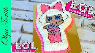 Торт кукла ЛОЛ Cake Doll LOL Кремовые торты Украшение тортов /// Olya Tortik Домашний Кондитер