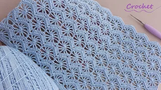 Замечательный УЗОР КРЮЧКОМ простое ВЯЗАНИЕ для начинающих 💎SUPER EASY Pattern Crochet💎