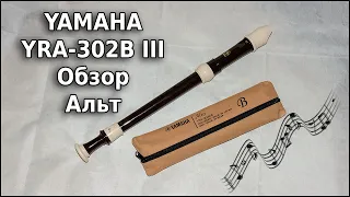 Обзор Yamaha YRA 302B III  Alto Descant Пластиковая блокфлейта Ямаха пример звучания