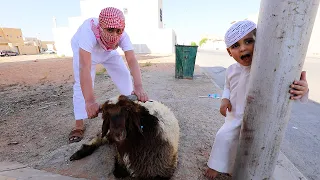 الحرامي خطف خروف العيد شوفوا عبودي ايش سوا !