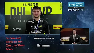 s1mple Interview After Winning FINALS - IEM COLOGNE Hey Haters !!