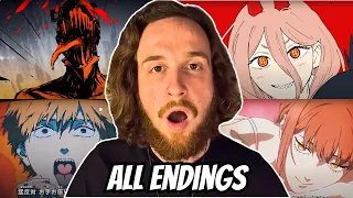 MUSICIAN REACTS | CHAINSAW MAN | ALL ENDINGS (1-12)