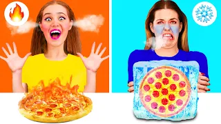 Horké Jídlo vs Studené Jídlo Výzva | Zábavné Okamžiky TeenTeam Challenge