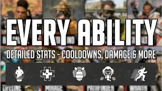 Apex Legends - EVERY ABILITIES COOLDOWN, DAMAGE & MORE