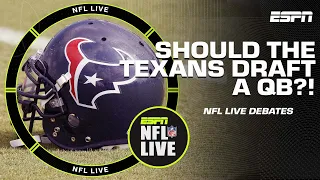 Will the Texans draft a QB with the No. 2 overall pick? | NFL Live