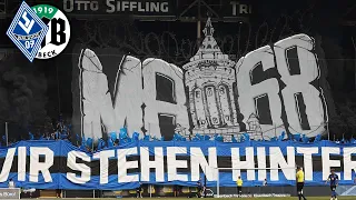 MANNHEIM - LÜBECK 2:2 | Choreo Waldhof Mannheim-Fans gegen VFB Lübeck 19.08.2023