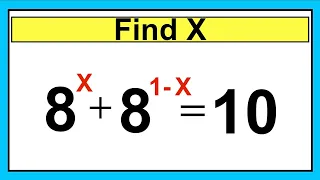 Nice Exponent Math Simplification |Find the Value of X