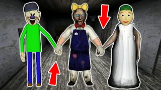 Granny vs Baldi vs Ice Scream - funny horror animation parody (30 min funny episodes)