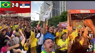 Completely Crazy Brazil Fan Reactions To Richarlison's Wonder Goal Against Serbia The FIFA World Cup