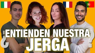 Una francesa🇫🇷, un italiano🇮🇹 y un portugués🇵🇹 INTENTAN ADIVINAR expresiones de MADRID