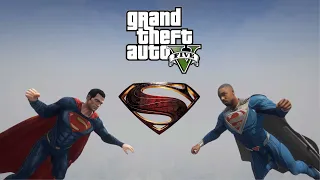 GTA 5 - Superman DECU VS Superman Val Zod | Ultimate Battle !!