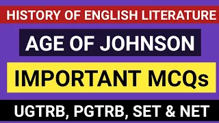 UG TRB ENGLISH  | 50 MCQs  | DAY 12 | AGE OF JOHNSON #ugtrb #ugtrbenglish #mcq