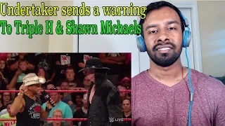 The Undertaker sends a chilling warning to Triple H and Shawn Michaels: Raw, Sept. 3, 2018(REACTION)