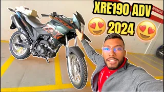 CHEGOU A NOVA XRE190 ADV 2024 em DETALHES NA HONDA