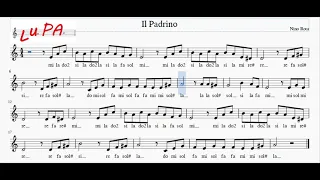 Il Padrino (Colonna sonara) - Flauto dolce - Note - Spartito - Karaoke - Instrumental - Musica