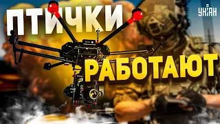 Дроны ВСУ крошат орков под Бахмутом. Уникальные украинские птички в действии