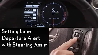 How-To Use Lane Departure Alert with Steering Assist | Lexus