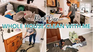 WHOLE HOUSE CLEAN WITH ME // Part 1