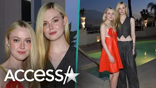 Elle Fanning & Dakota Fanning's RARE Sisters' Night Out In LA