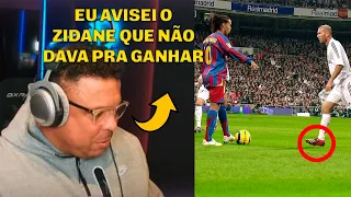 ATÉ O RONALDO NÃO ACREDITA NO QUE O RONALDINHO FAZIA!! RONALDO REAGE ÀS SKILLS DO RONALDINHO GAÚCHO!