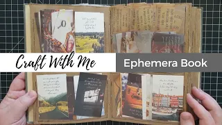 Craft With Me - Let's Make A Book To Store Ephemera!