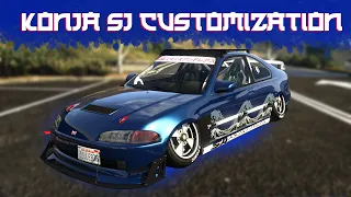 The Best Drifting Car In GTA Online |GTA Dinka Kanjo SJ Customization (Honda Civic)