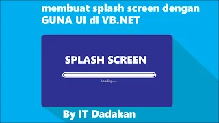 Creating a Splash Screen in Visual studio