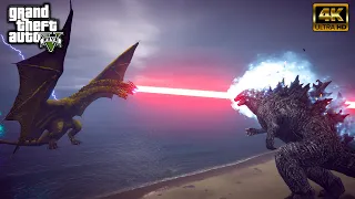 Godzilla Vs King Ghidorah - GTA V Mod
