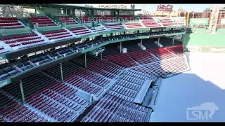 01-30-2022 Boston, MA-Fenway Park Drone day after snowiest day on record, digging out SOT