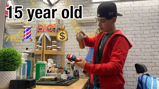 Day in the life of a 15 year old barber