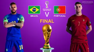 FIFA World Cup Final 2022 | Brazil Vs Portugal | Ronaldo Vs Neymar | eFootball PES