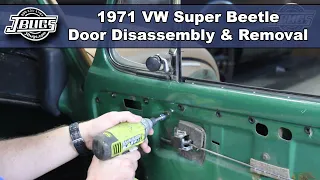 JBugs - 1971 VW Super Beetle Door Disassembly & Removal