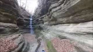 Water Fall, Starved Rock State Park, Illinois, from Phantom 3 Professional Drone