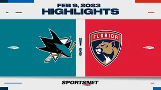 NHL Highlights | Sharks vs. Panthers - February 9, 2023