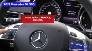 2015 Mercedes GL 350 Oil Light Reset / Service Light Reset