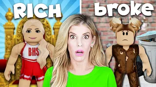 RICH VS BROKE GIRL in Brookhaven! (Rebecca Zamolo Roblox RP)