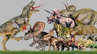 Horned Dinosaurs Size Comparison | Ceratopsian Dinosaurs | Beaked Dinosaurs
