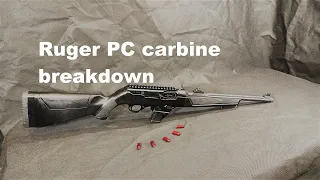 Ruger PC carbine breakdown. disassembly and reassembly