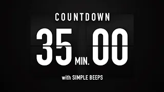 35 Minutes Countdown Timer Flip Clock ✔️